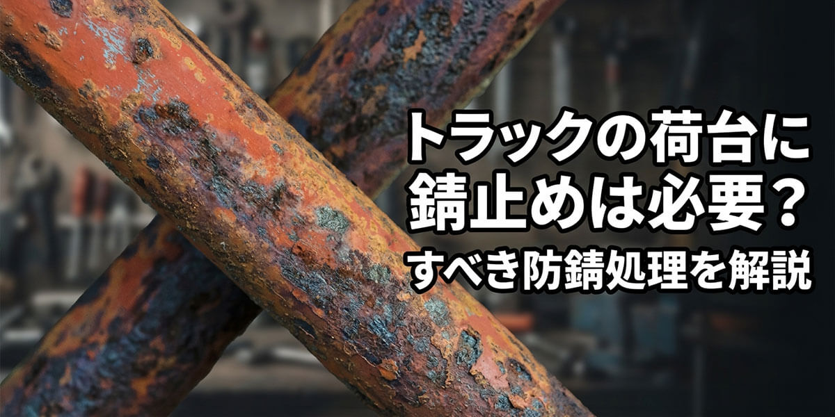 トラックの荷台に錆止めは必要？すべき防錆処理を解説