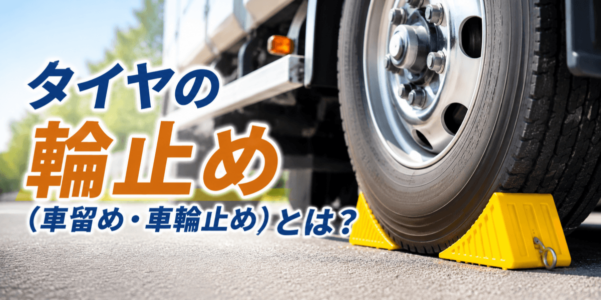 タイヤの輪止め（車留め・車輪止め）とは？種類や安全効果、使い方も紹介