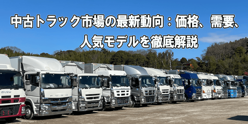 中古トラック市場の最新動向：価格、需要、人気モデルを徹底解説