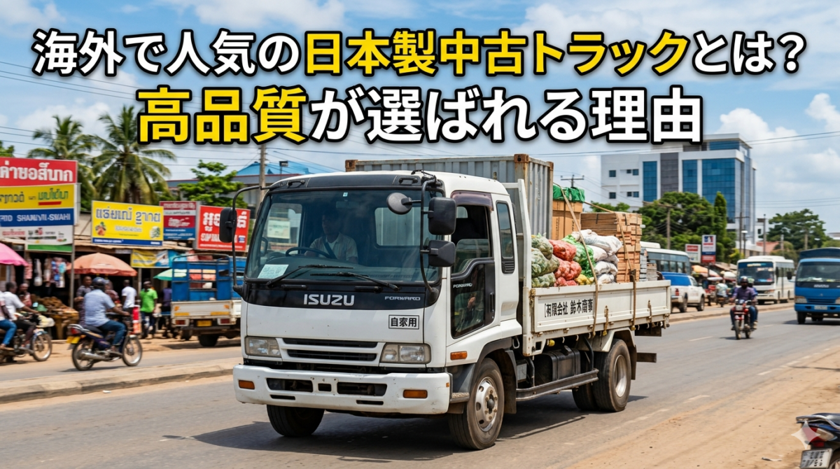 海外で人気の日本製中古トラックとは？高品質が選ばれる理由