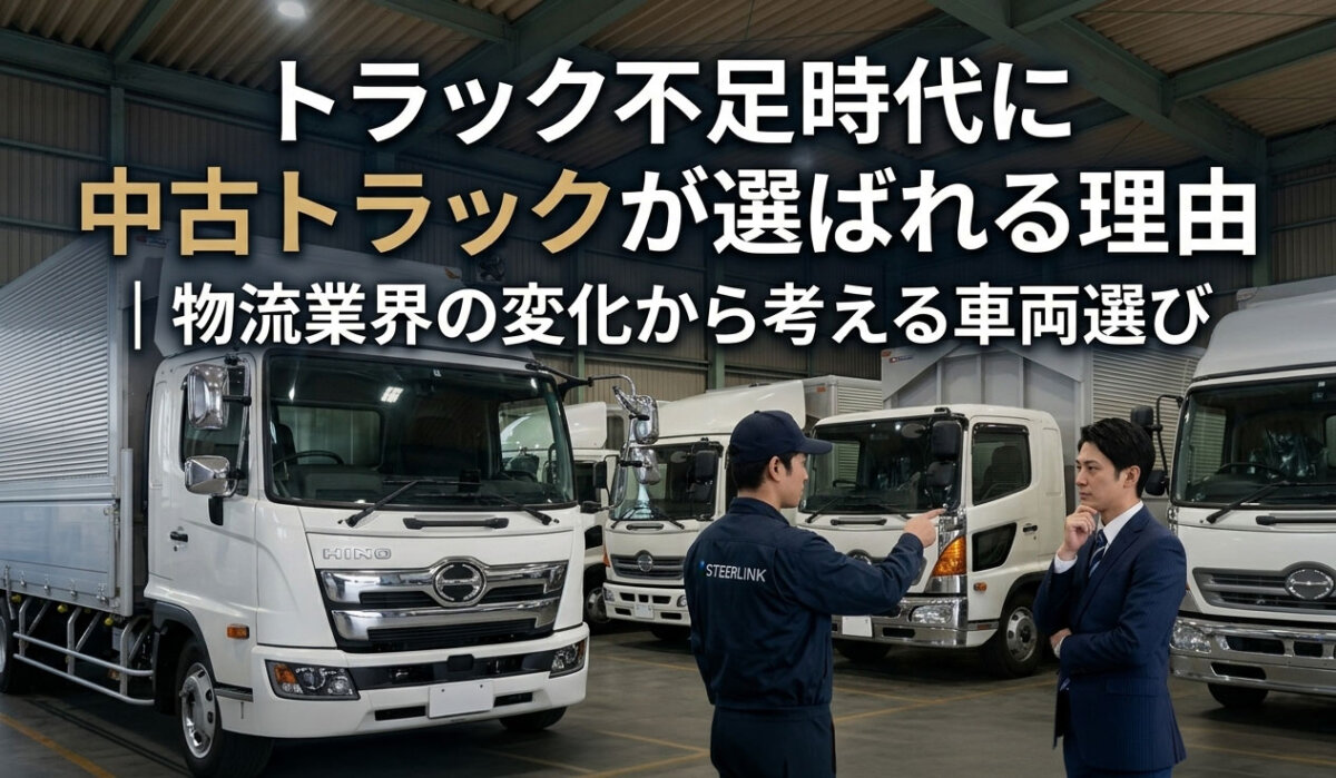 トラック不足時代に中古トラックが選ばれる理由｜物流業界の変化から考える車両選び