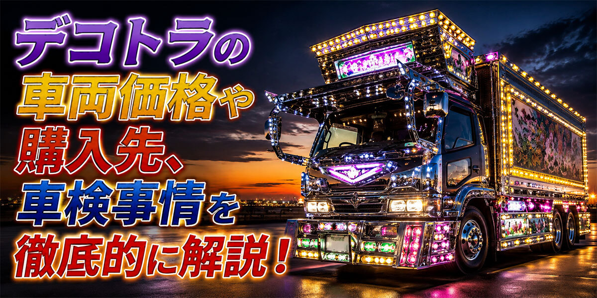 デコトラの車両価格や購入先、車検事情を徹底的に解説！