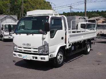 いすゞ エルフ 平ボディ 中型 SKG-NKR85R 年式 H23[写真02]