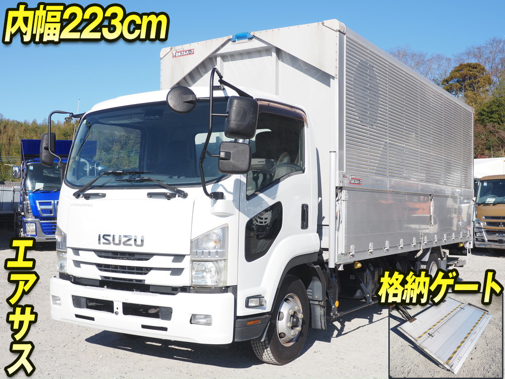 いすゞ フォワード ウイング車 中型 TKG-FRR90T2 年式 H27[写真01]