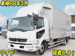 三菱ふそう ファイター ウイング車 中増t QKG-FK62FZ 年式 H24