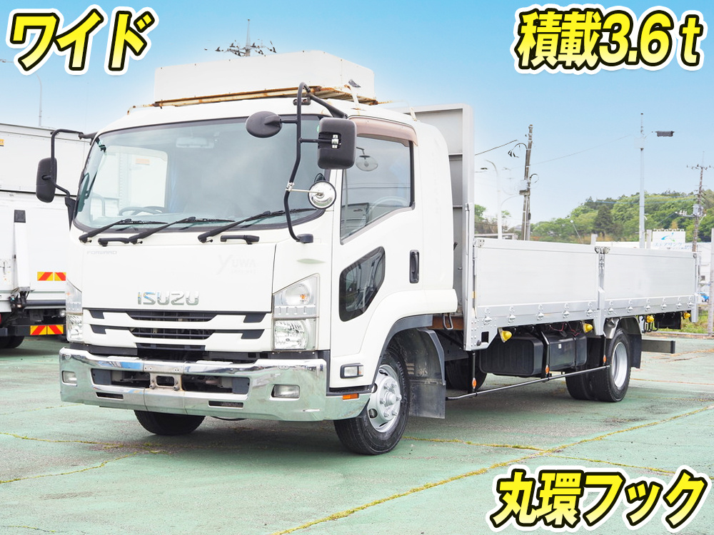 いすゞ フォワード 平ボディ 中型 TKG-FRR90S2 年式 H28[写真01]