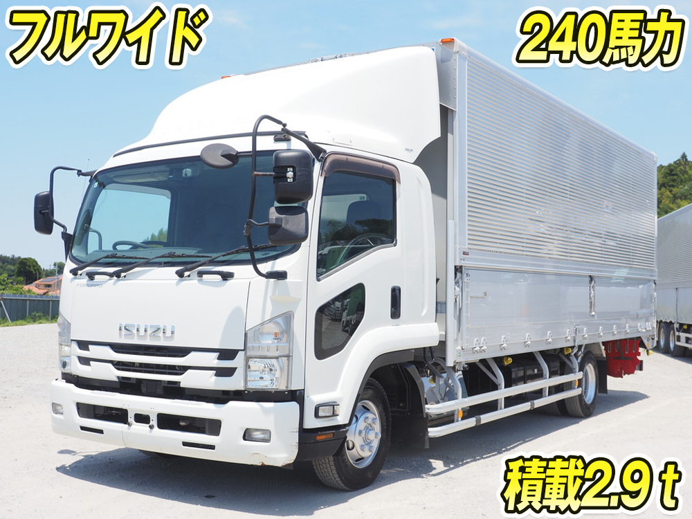 いすゞ フォワード ウイング車 中型 TKG-FRR90S2 年式 H29[写真01]