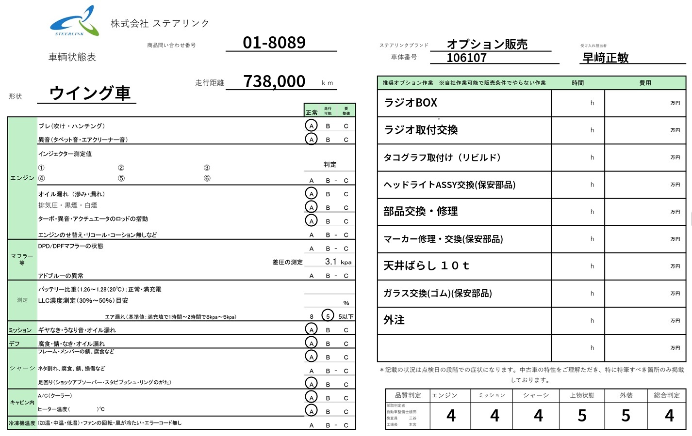日野 プロフィア ウイング車 大型 2DG-FR1AHG 年式 R2[写真48]